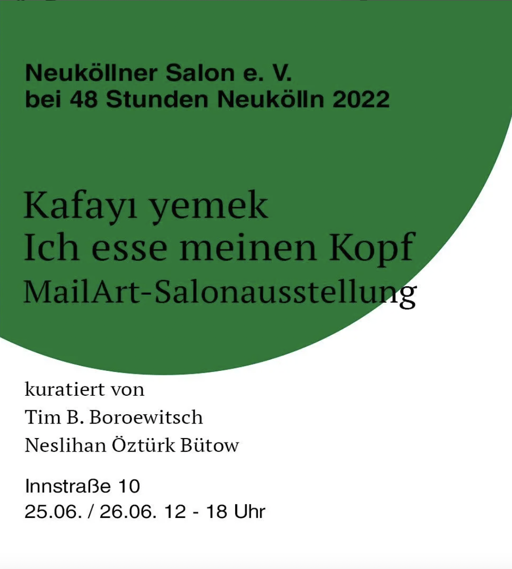 Der Neuköllner Salon e. V. bei 48 Stunden Neukölln 2022 „Kafayı yemek“